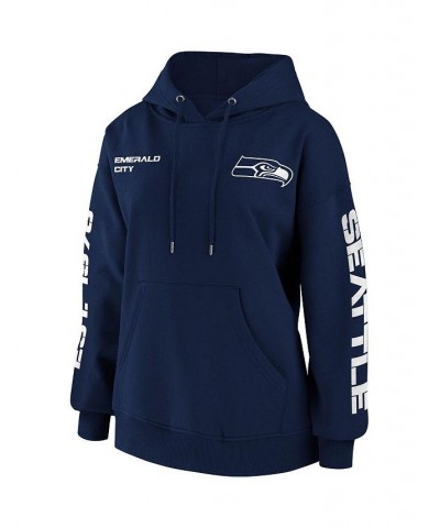 Women's College Navy Seattle Seahawks Pullover Hoodie Navy $35.18 Sweatshirts