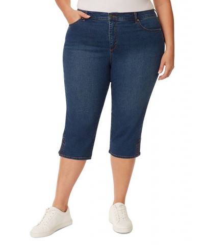 Plus Size Amanda Capri-Length Jeans Sismuit With Whiskers $15.04 Jeans
