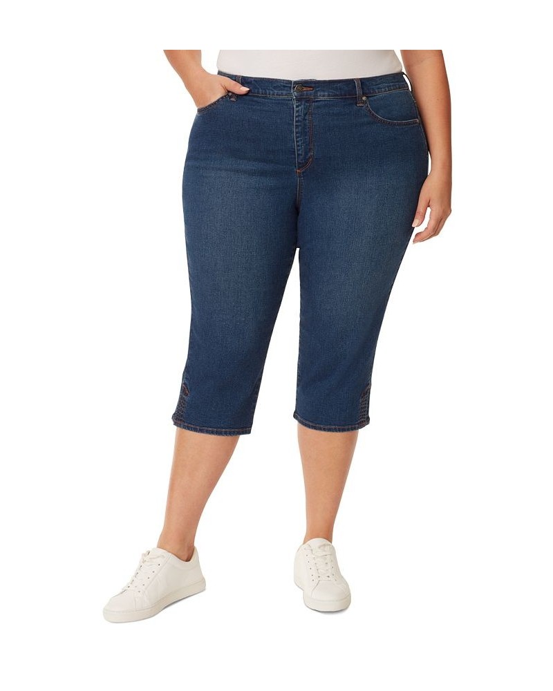 Plus Size Amanda Capri-Length Jeans Sismuit With Whiskers $15.04 Jeans