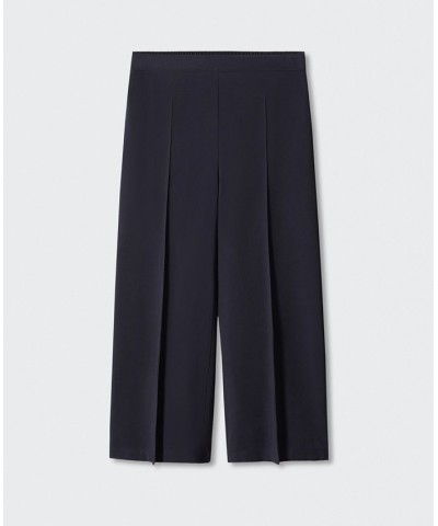 Women's High-Waist Palazzo Pants Blue $26.40 Pants