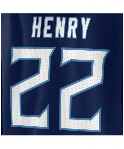Women's Branded Derrick Henry Navy Tennessee Titans Player Icon Name and Number Pullover Hoodie Navy $29.93 Sweatshirts