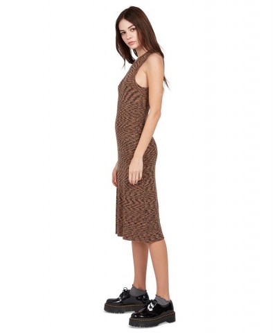 Juniors' Spacestone Sweater-Knit Tank Dress Dark Clay $29.12 Dresses