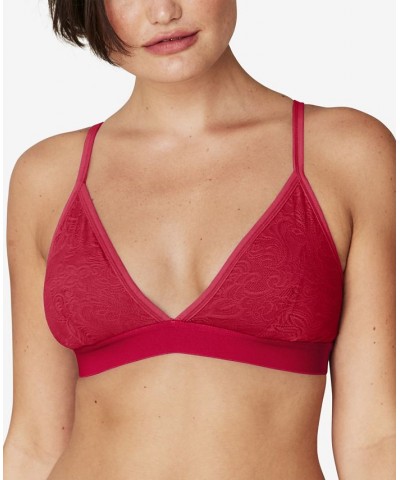 All Over Lace Triangle Bralette DMSLTB Spice Market Red $10.21 Bras
