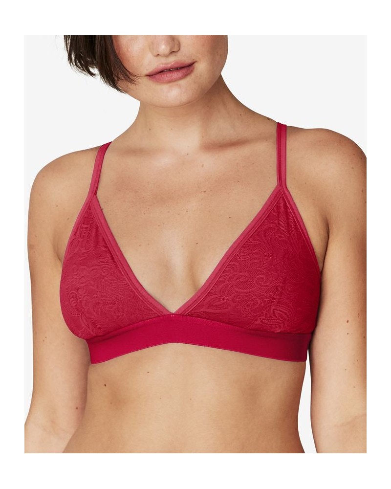 All Over Lace Triangle Bralette DMSLTB Spice Market Red $10.21 Bras