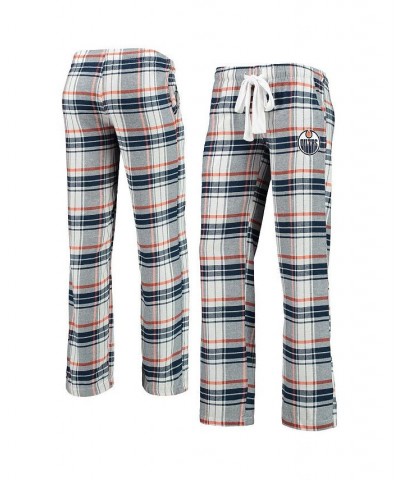 Women's Navy Orange Edmonton Oilers Accolade Flannel Pants Navy, Orange $20.25 Pajama
