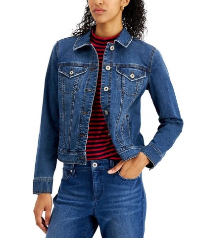 Women's Classic Denim Jacket Quiet Pine $16.68 Jackets