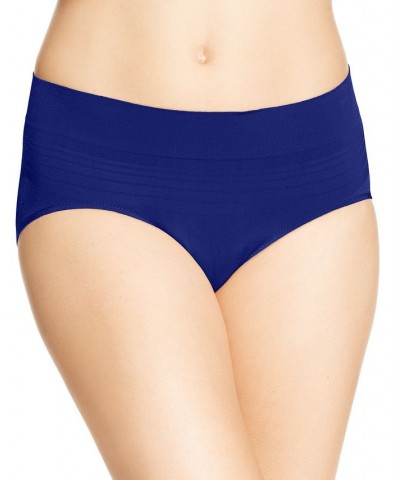 Warners No Pinching No Problems Dig-Free Comfort Waist Smooth and Seamless Hipster RU0501P Blue $8.42 Panty