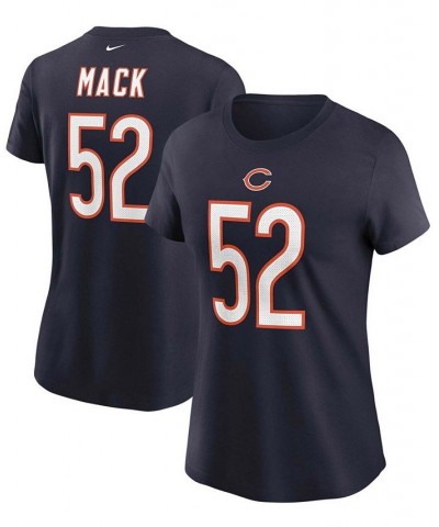 Women's Khalil Mack Navy Chicago Bears Name Number T-shirt Navy $20.70 Tops
