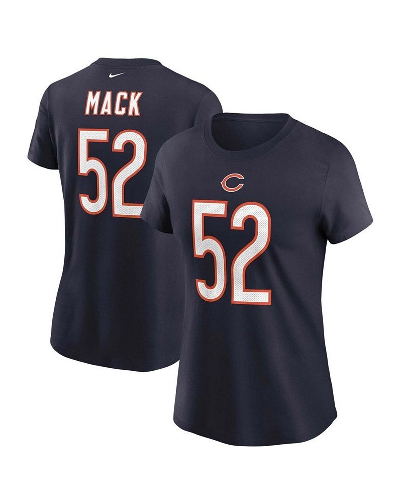 Women's Khalil Mack Navy Chicago Bears Name Number T-shirt Navy $20.70 Tops