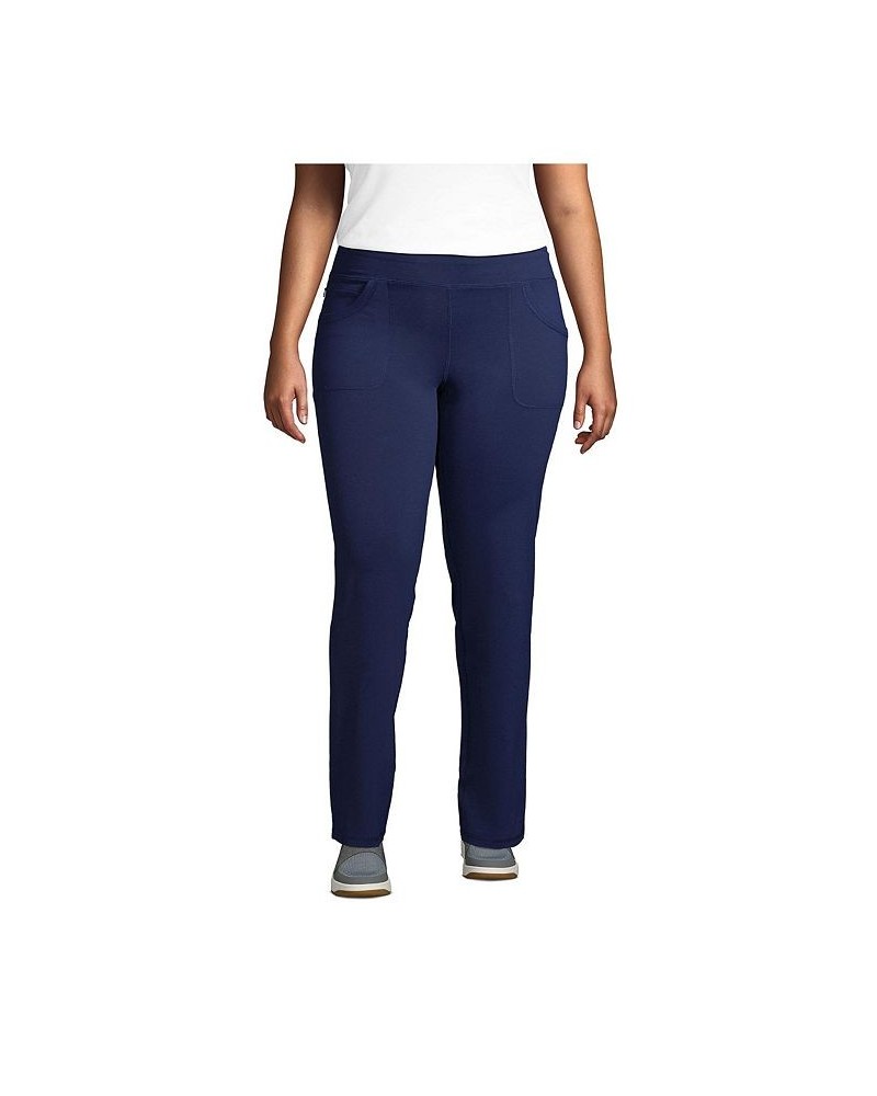 Women's Plus Size Active 5 Pocket Pants Muted blue $36.94 Pants