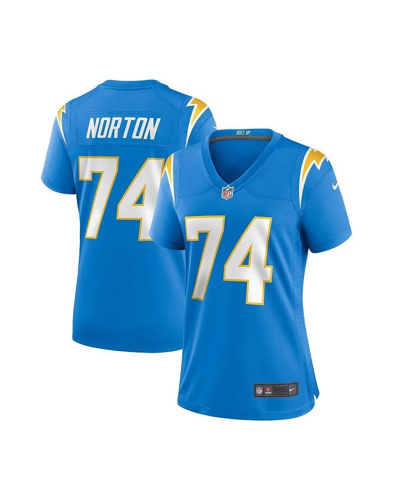 Women's Storm Norton Powder Blue Los Angeles Chargers Game Jersey Powder Blue $58.80 Jersey