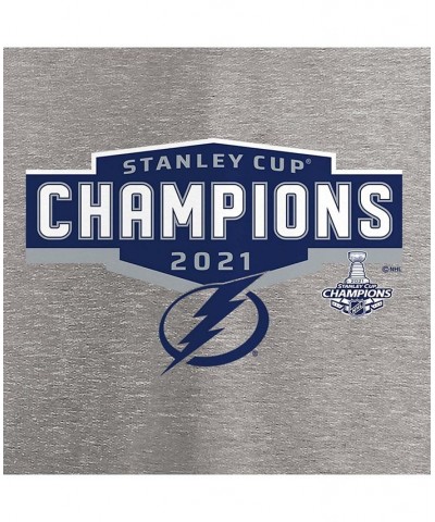 Women's Heather Gray Tampa Bay Lightning 2021 Stanley Cup Champions Jersey Roster V-Neck T-shirt Heather Gray $19.37 Tops