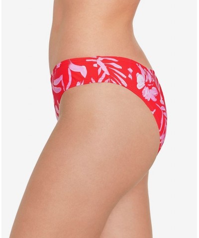 Juniors' Printed Wide-Band Bikini Bottoms Water Colors Multi $12.00 Swimsuits