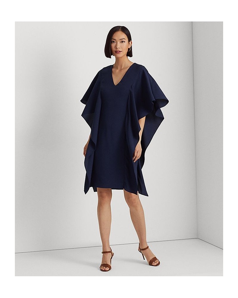 Women's Georgette Caftan Cocktail Dress French Navy $85.25 Dresses