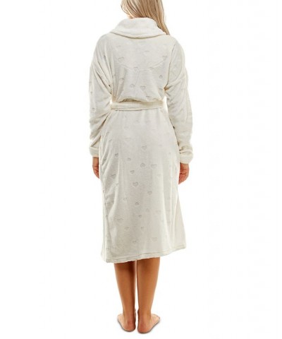 Roudelain Women's Deluxe Touch Shawl-Collar Belted Robe Floaty Hea $17.94 Sleepwear