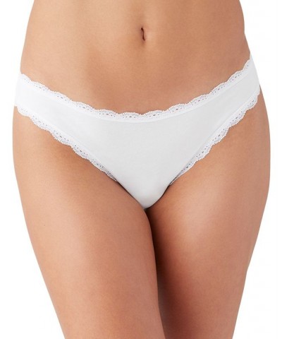 Women's Inspired Eyelet Thong Underwear 972219 White $10.30 Panty