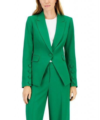 One-Button Blazer Green $72.67 Jackets