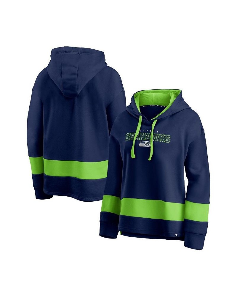 Women's Seattle Seahawks Colors of Pride Colorblock Pullover Hoodie Navy, Neon Green $26.23 Sweatshirts