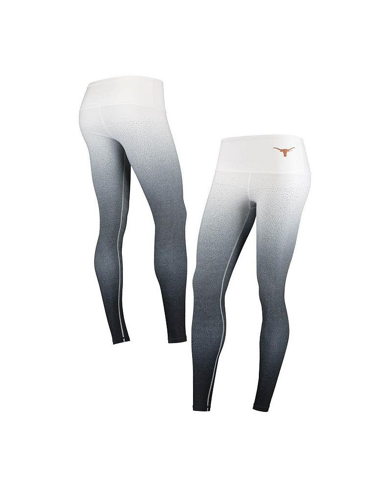 Women's White and Black Texas Longhorns Static Print Ombre Leggings White, Black $29.90 Pants