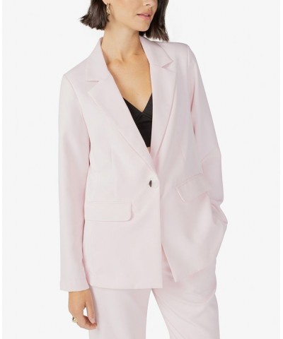 Solid Bryce Woven Blazer Washed Pink $56.99 Jackets