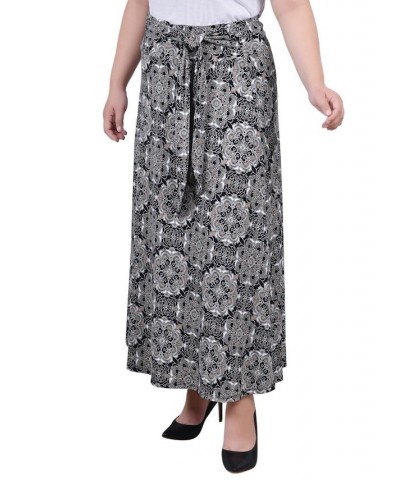 Plus Size Maxi with Sash Waist Tie Skirt Noir Atunis $15.05 Skirts