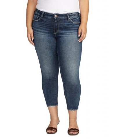 Plus Size Suki Mid-Rise Cropped Skinny Jeans Indigo $30.10 Jeans