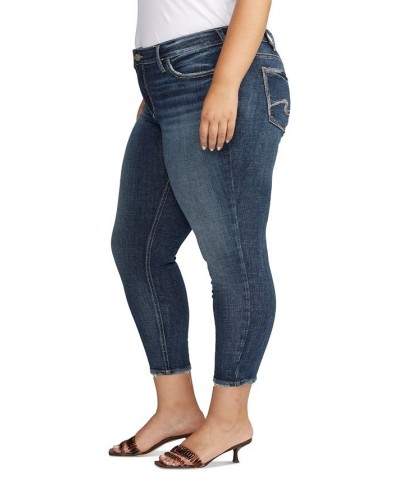 Plus Size Suki Mid-Rise Cropped Skinny Jeans Indigo $30.10 Jeans