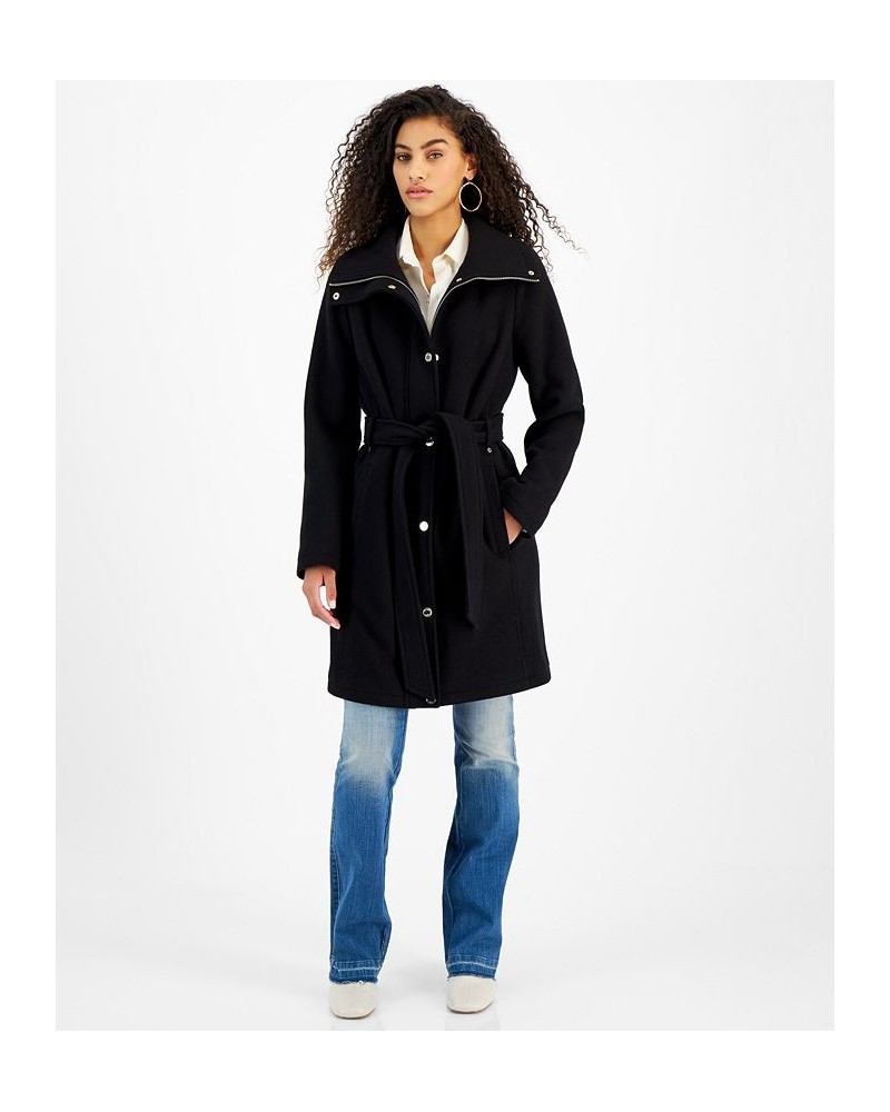 Petite Belted Coat Black $93.60 Coats
