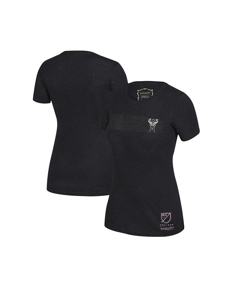 Women's Black Inter Miami CF Jersey Hook Classic T-shirt Black $26.99 Tops